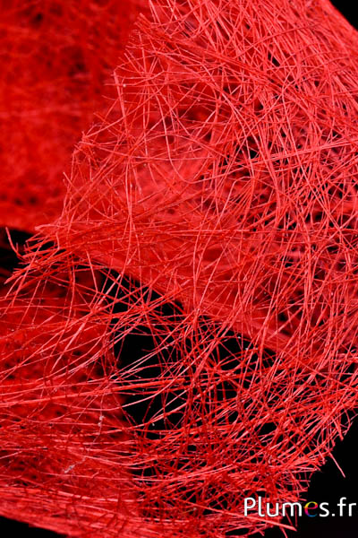 Nastro sisal - larghezza 60 mm - rosso
